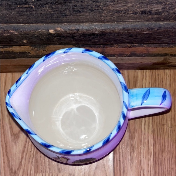 Hand-Painted Rooster Ceramic Pitcher - Picture 3 of 8